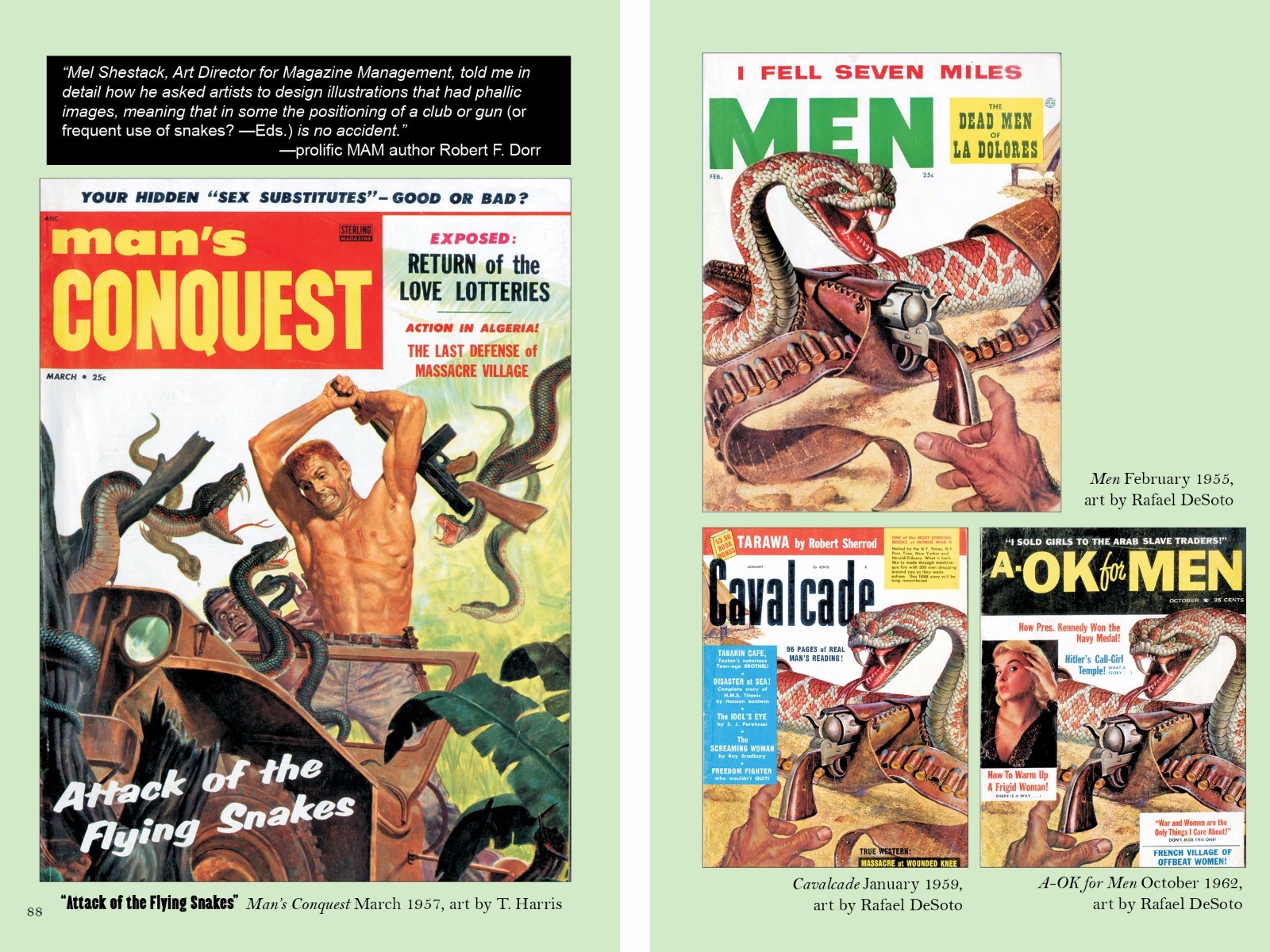 “I WATCHED THEM EAT ME ALIVE” men’s adventure magazine anthology (Hardcover)
