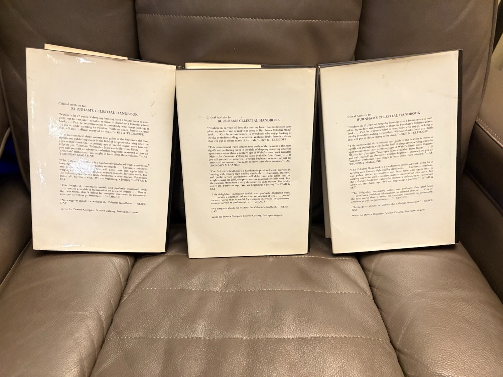 Burnham’s Celestial Handbook : Complete 3 Volume Set.