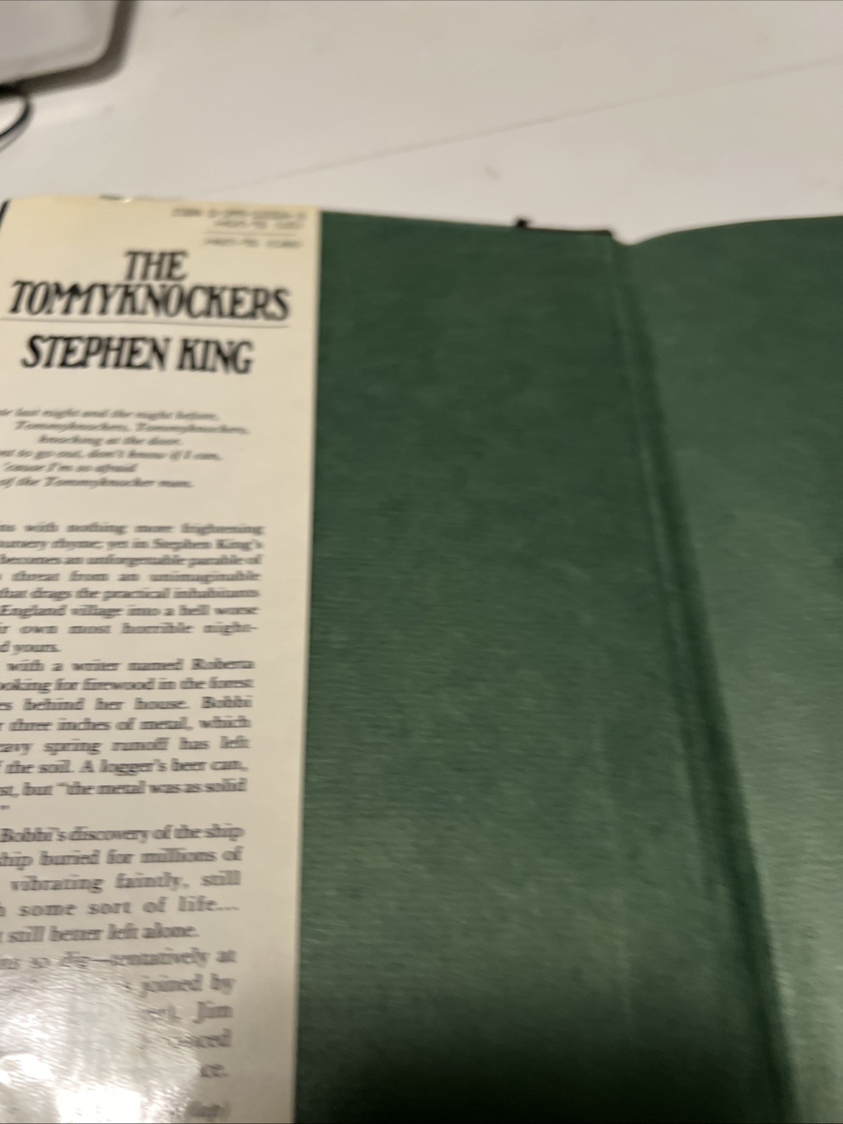 The Tommyknockers Stephen King First Edition Hardcover 1987 GP Putnam