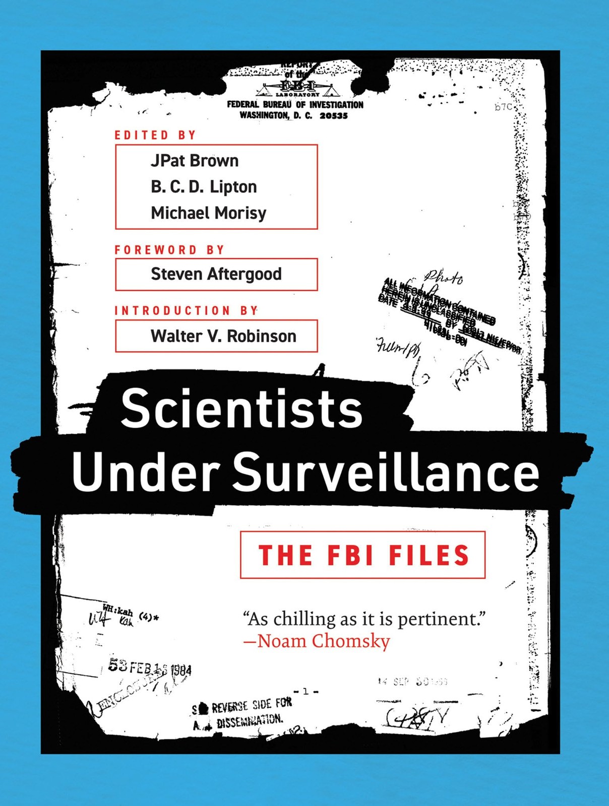 Scientists Under Surveillance: The FBI Files (Mit Press), , Very Good Book