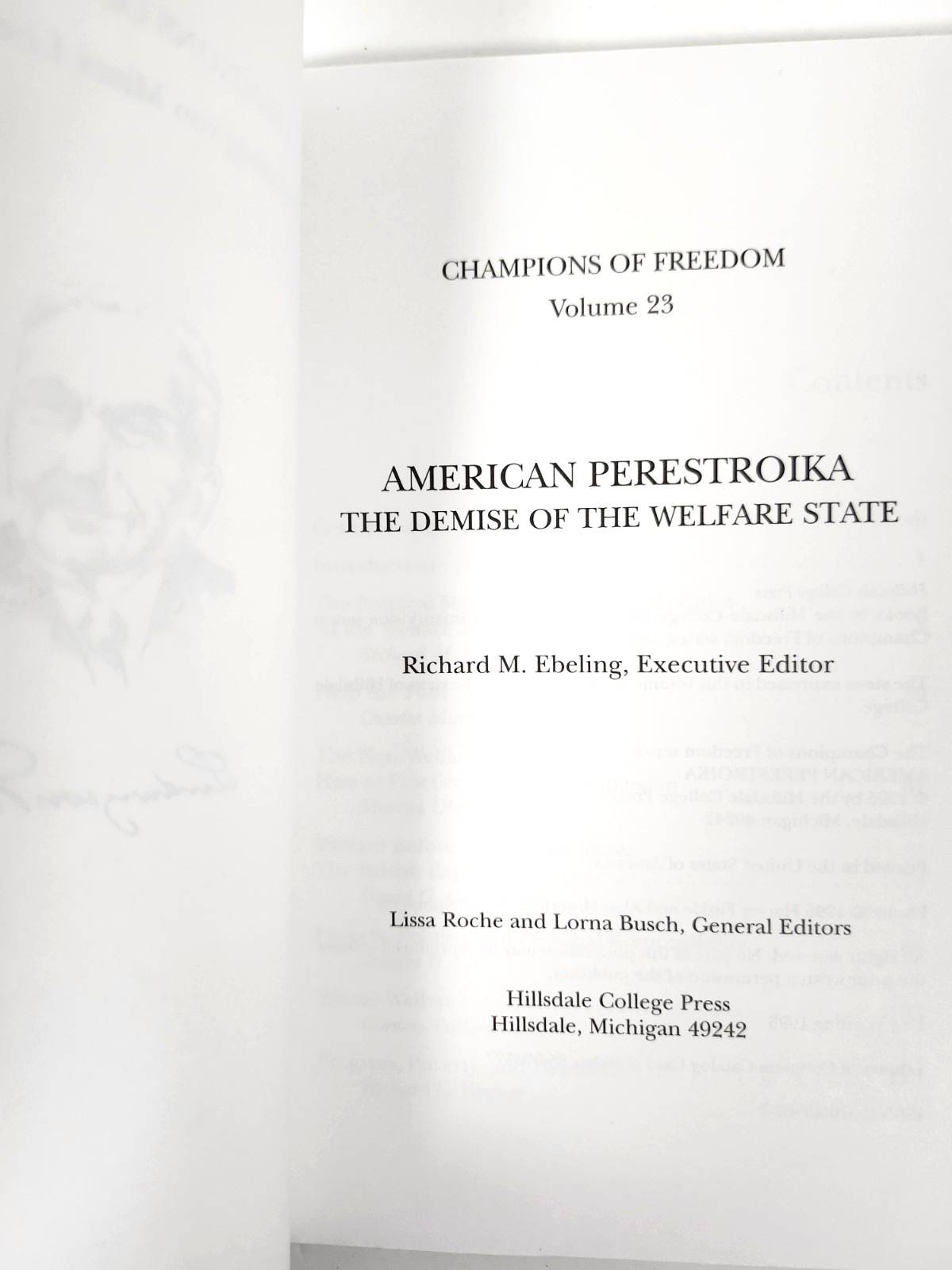 Champions of Freedom Lot-Ludwig von Misees Lecture Series: 2010s TP-Economics