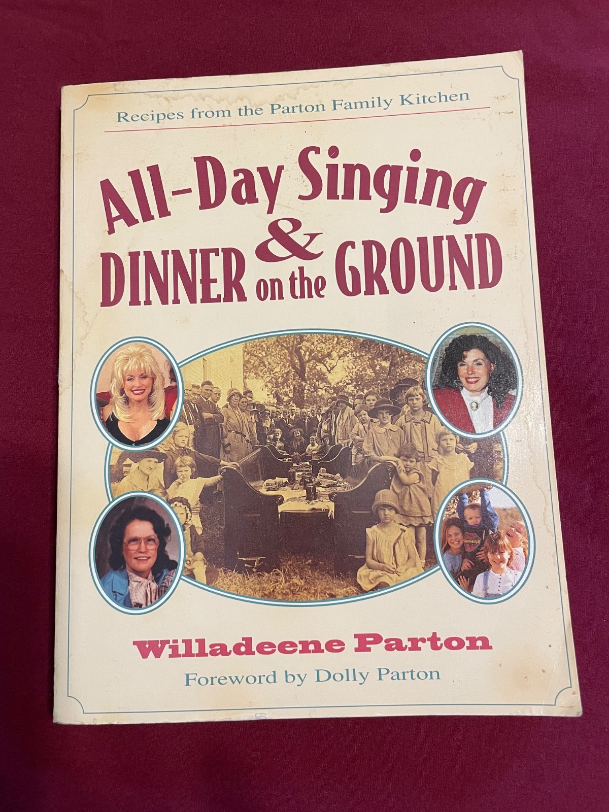 SIGNED All-Day Singing & Dinner on the Ground COOKBOOK Willadeene & Dolly Parton