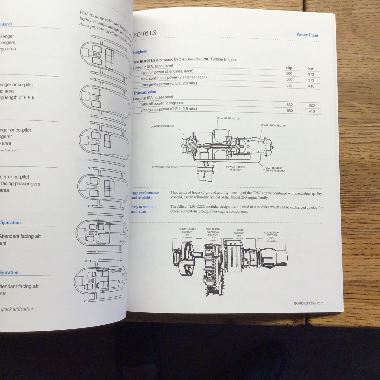 EUROCOPTER Helicopter Calendar Ec130 Ec135 BO105 – Photos SPECS Manual – MM6.48