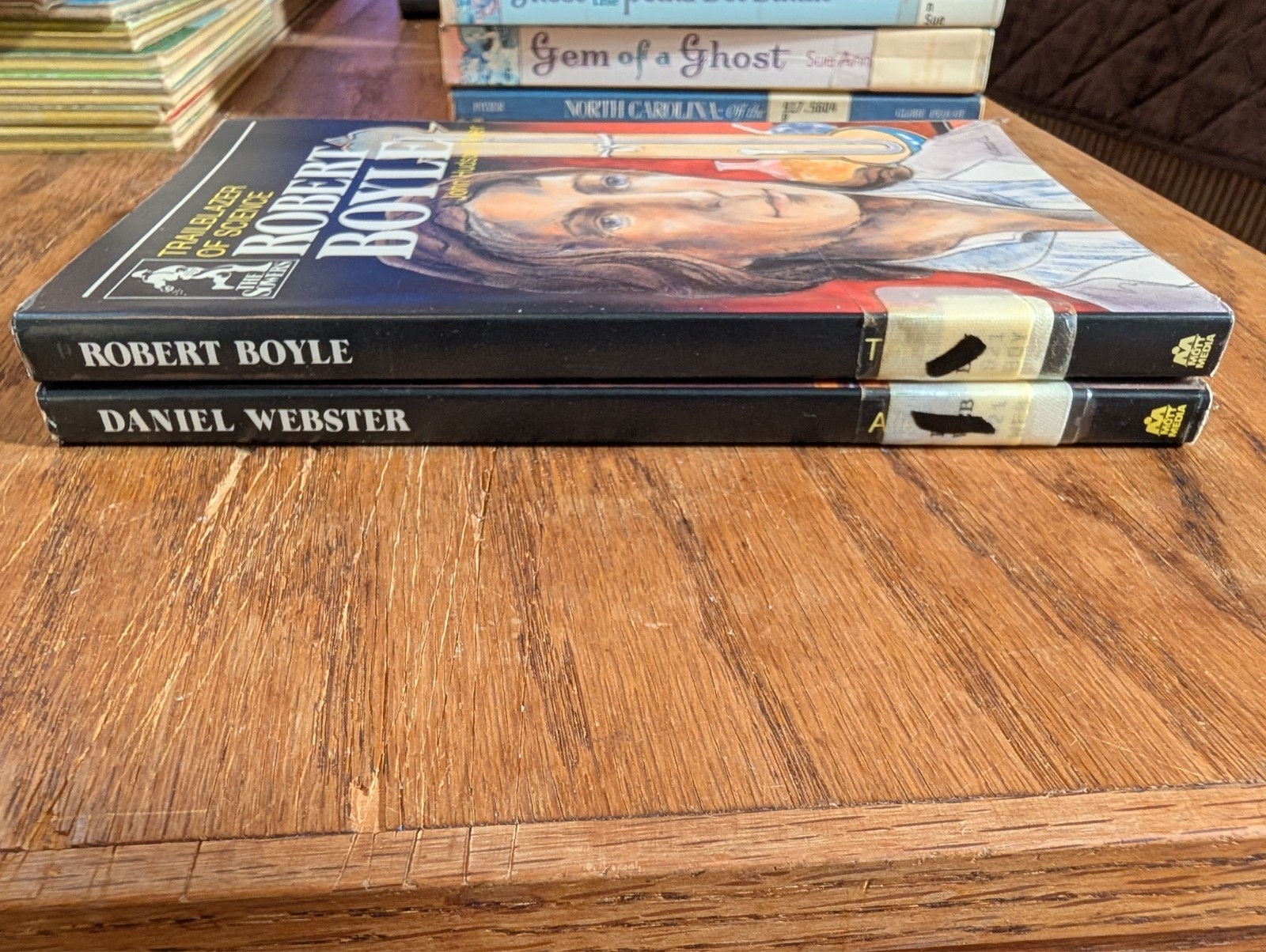 2 Books Daniel Webster & Robert Boyle