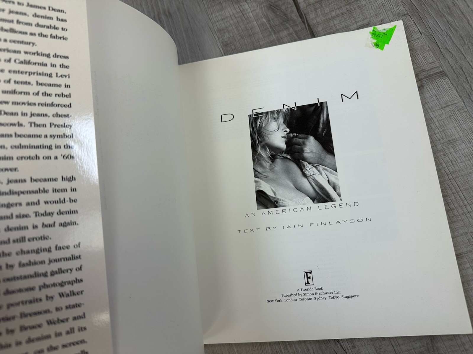 Denim An American Legend Iain Finlayson Paperback 127 Pages 11X9.5” 1990