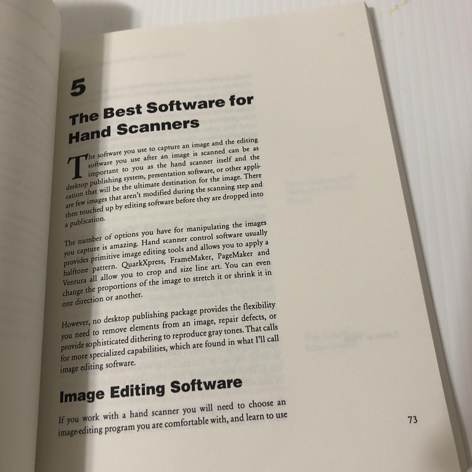 The Hand Scanner Hand Book Macintosh. Edition By David D. Busch
