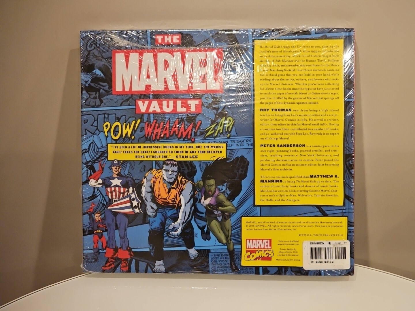 The Marvel Vault: A Visual History by Roy Thomas New Sealed