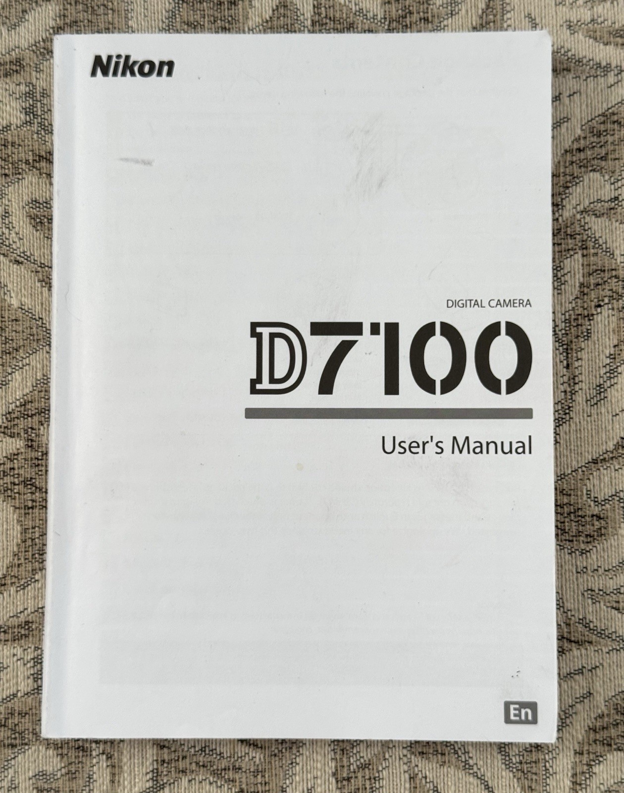 Nr Mint! Genuine Nikon D7100 Instruction User’s Guide Manual Book – 355 pages