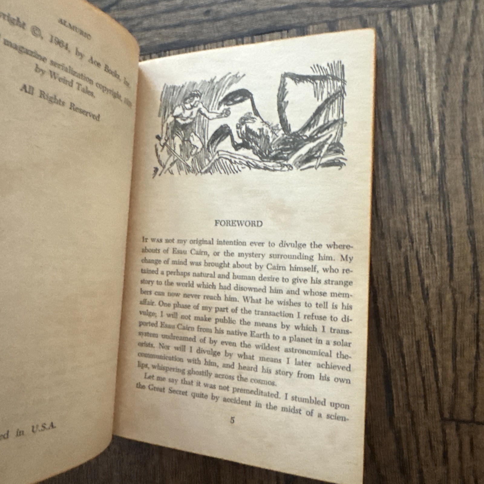 Almuric by Robert E Howard Paperback (ACE 1964) Vintage Hero Fantasy PB