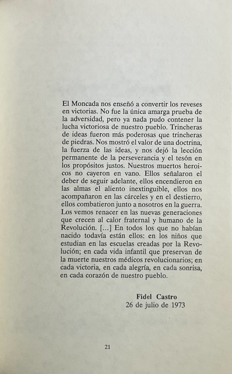 Fidel Castro, La Historia Me Absolvera / edicion anotada (Cuba, 1993) pb