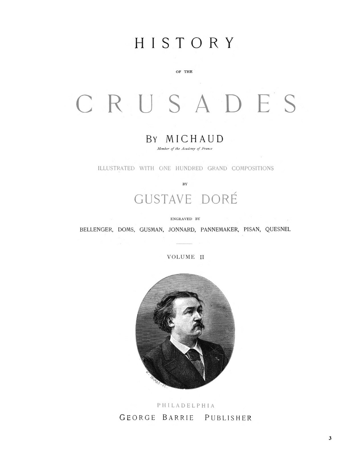 HARDCOVER – History of the Crusades: Gustave Doré Special Edition TWO VOLUME SET