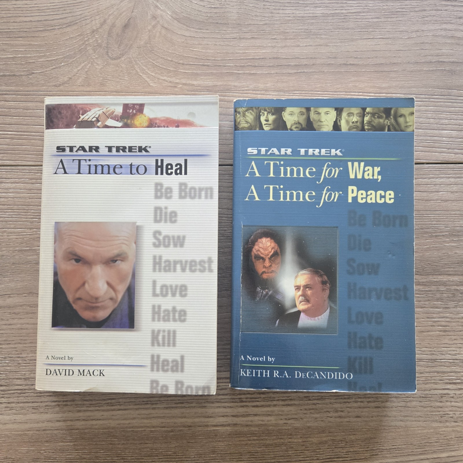 Star Trek A Time To [8-Book Lot]: 1 2 4 5 6 7 8 9 Pocket Paperback TNG Sci-Fi