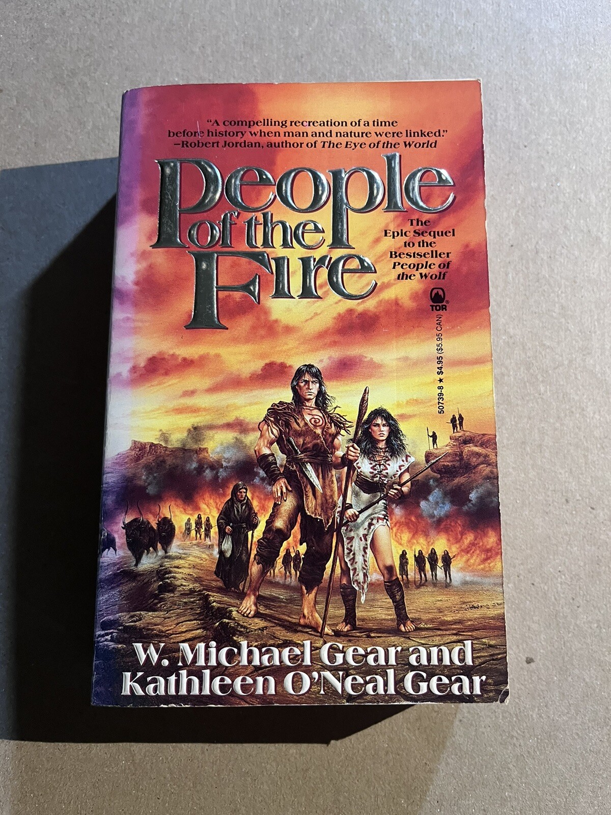 PEOPLE OF THE FIRE by W. Michael Gear & Kathleen O’Neal Gear 1991 Tor paperback