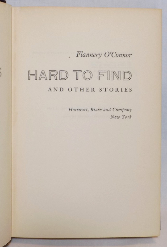 A Good Man is Hard to Find and Other Stories by Flannery O’Connor, 1955 1st HCDJ