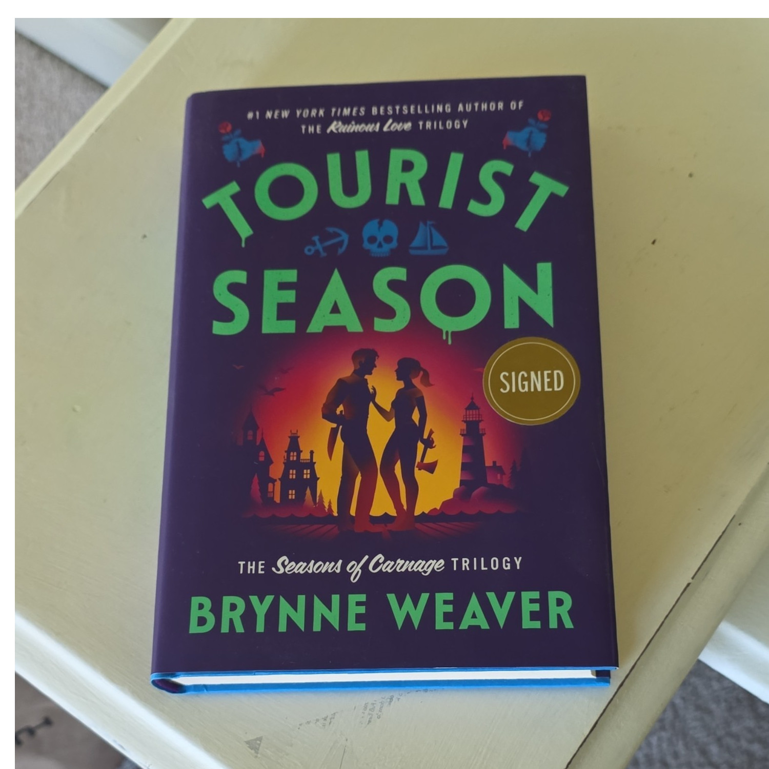 Brynne Weaver Tourist Season Signed Hardcover Seasons of Carnage Fiction