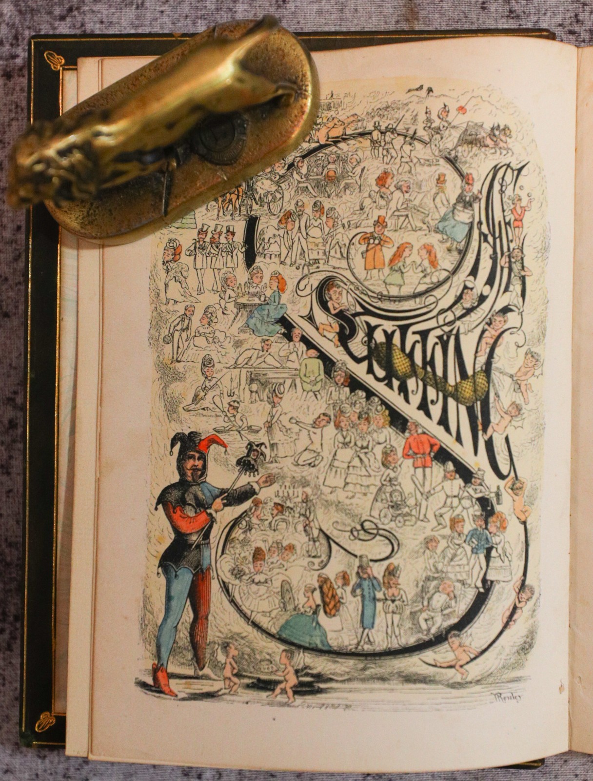 Sage Stuffing Green Goslings H Rowley 1872, Full Leather Fine Binding by Bayntun