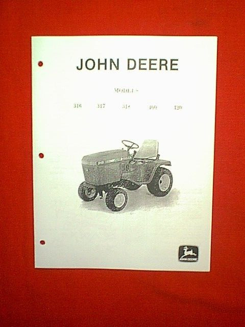 JOHN DEERE TRACTOR MODELS 316 317 318 400 420 SERVICE MANUAL