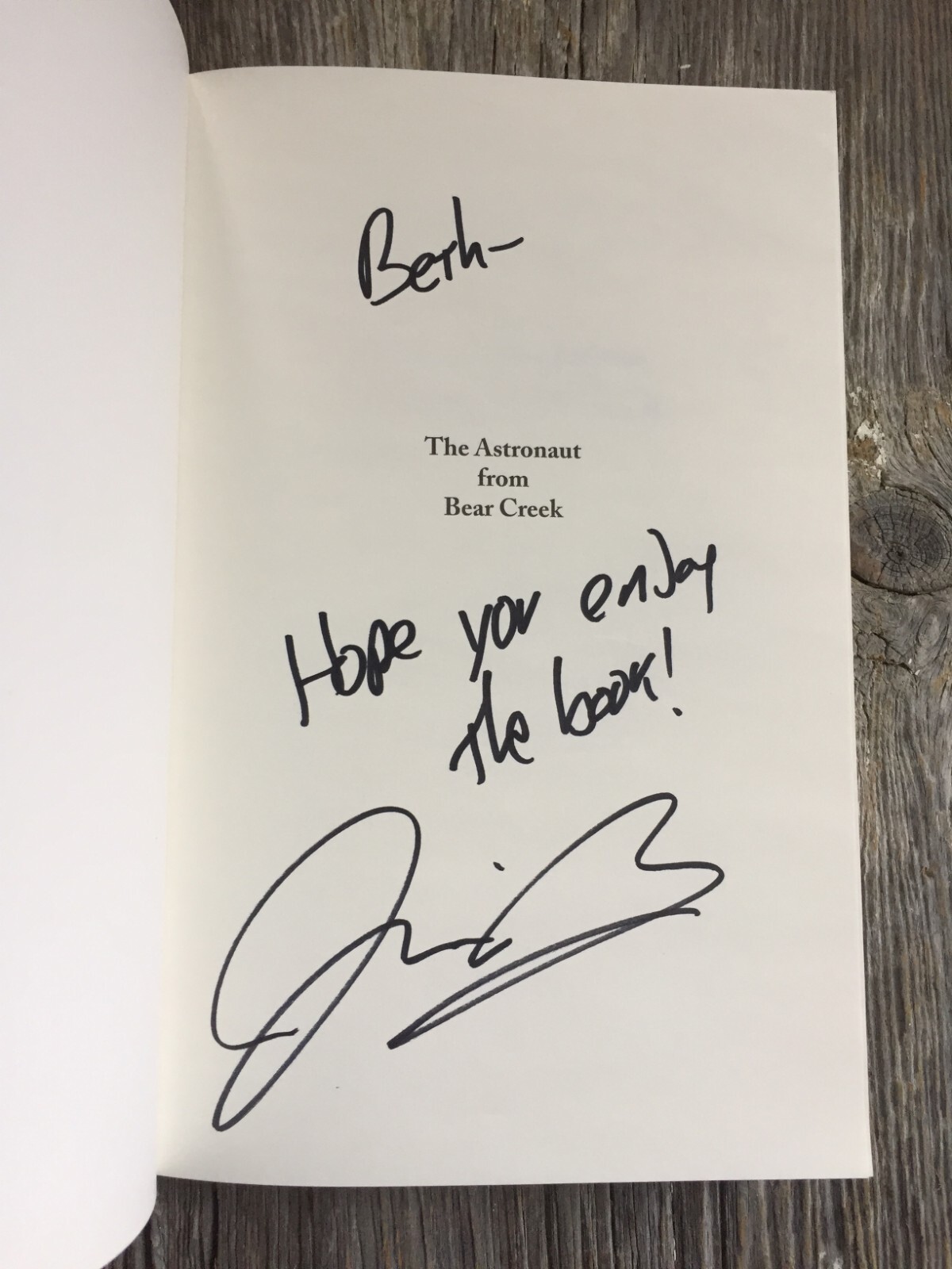 SIGNED – THE ASTRONAUT FROM BEAR CREEK by Nick Allen Brown (2015, Paperback)