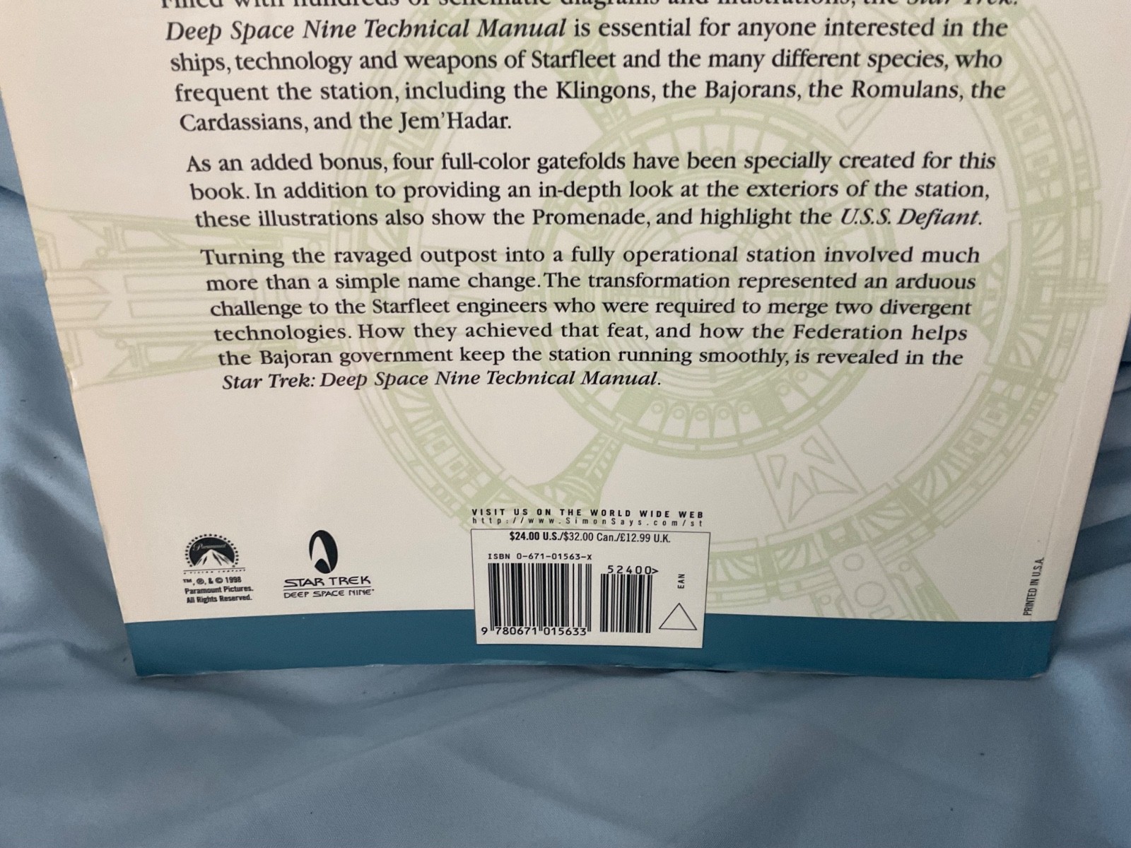 Star Trek: Deep Space Nine Technical Manual by Herman Zimmerman