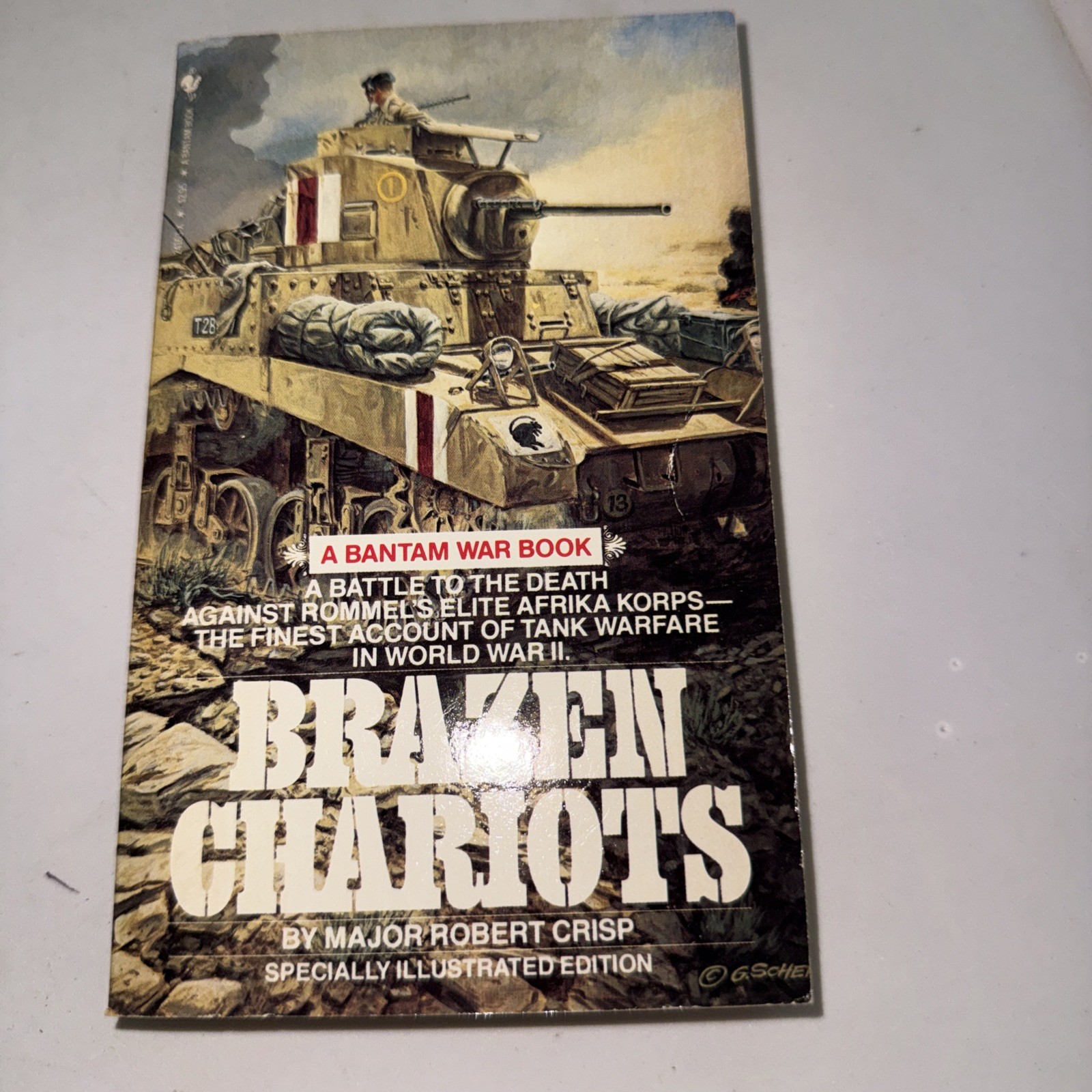 Brazen Chariots Crisp, Robert A Bantam War Book 1984 #26