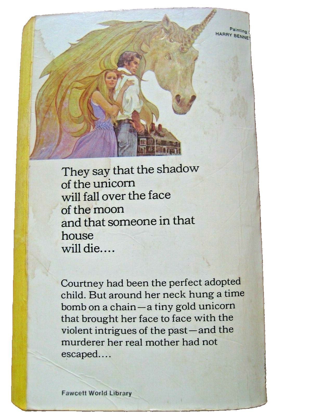 Phyllis A Whitney The Golden Unicorn Vintage Gothic Romance Harry Bennett Murder