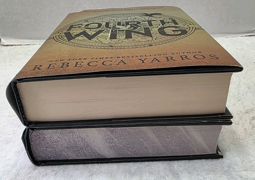 Fourth Wing & Onyx Storm Hardcover Sprayed Edges Book 1 & 3 Fourth Is 1st Ed