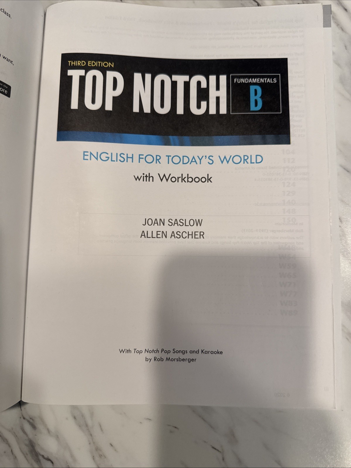 Top Notch Level 1, Fundamentals B+ Workbook Students Books Reading Now Amy Olsen