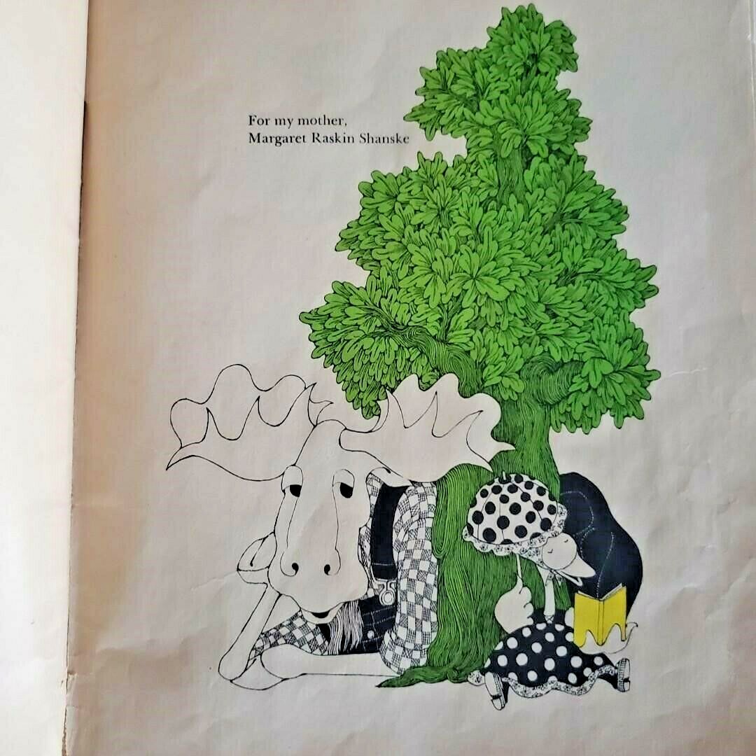 Vintage Childrens Book “Moose, Goose and Little Nobody” 1974 by Ellen Raskin