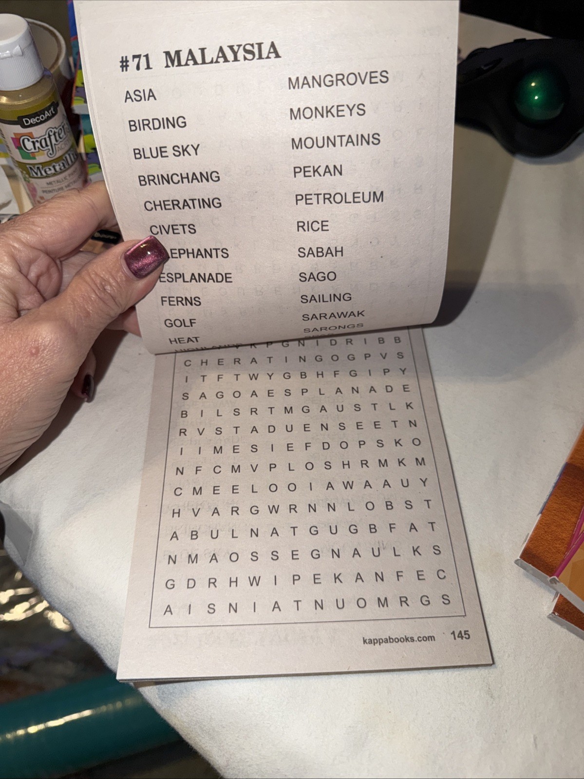 KAPPA Word-Find Pocket Puzzle Volume 182 Pages 162 W/ 73 Puzzles Large Print NEW