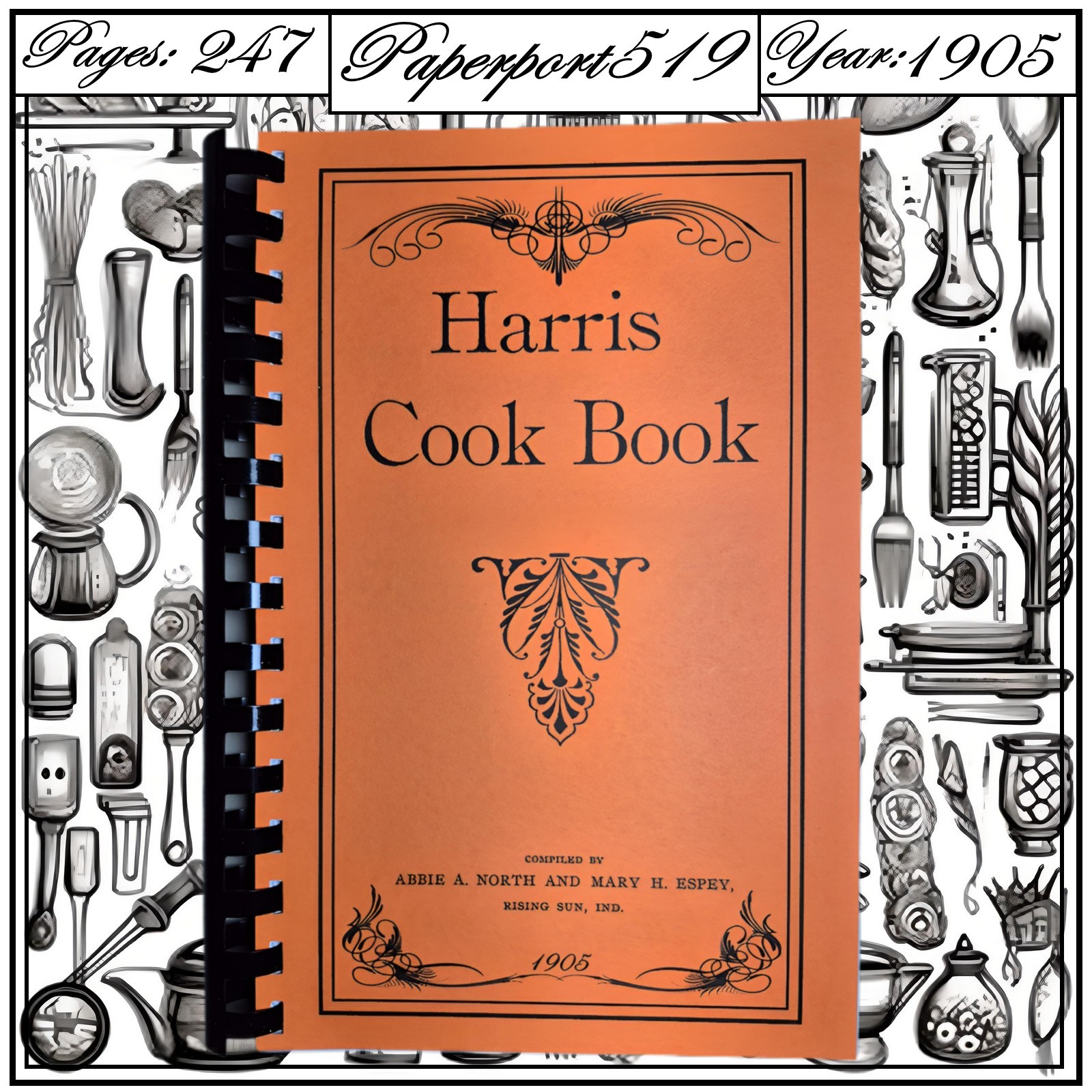 1905 The Harris Cook Book 247 Pages
