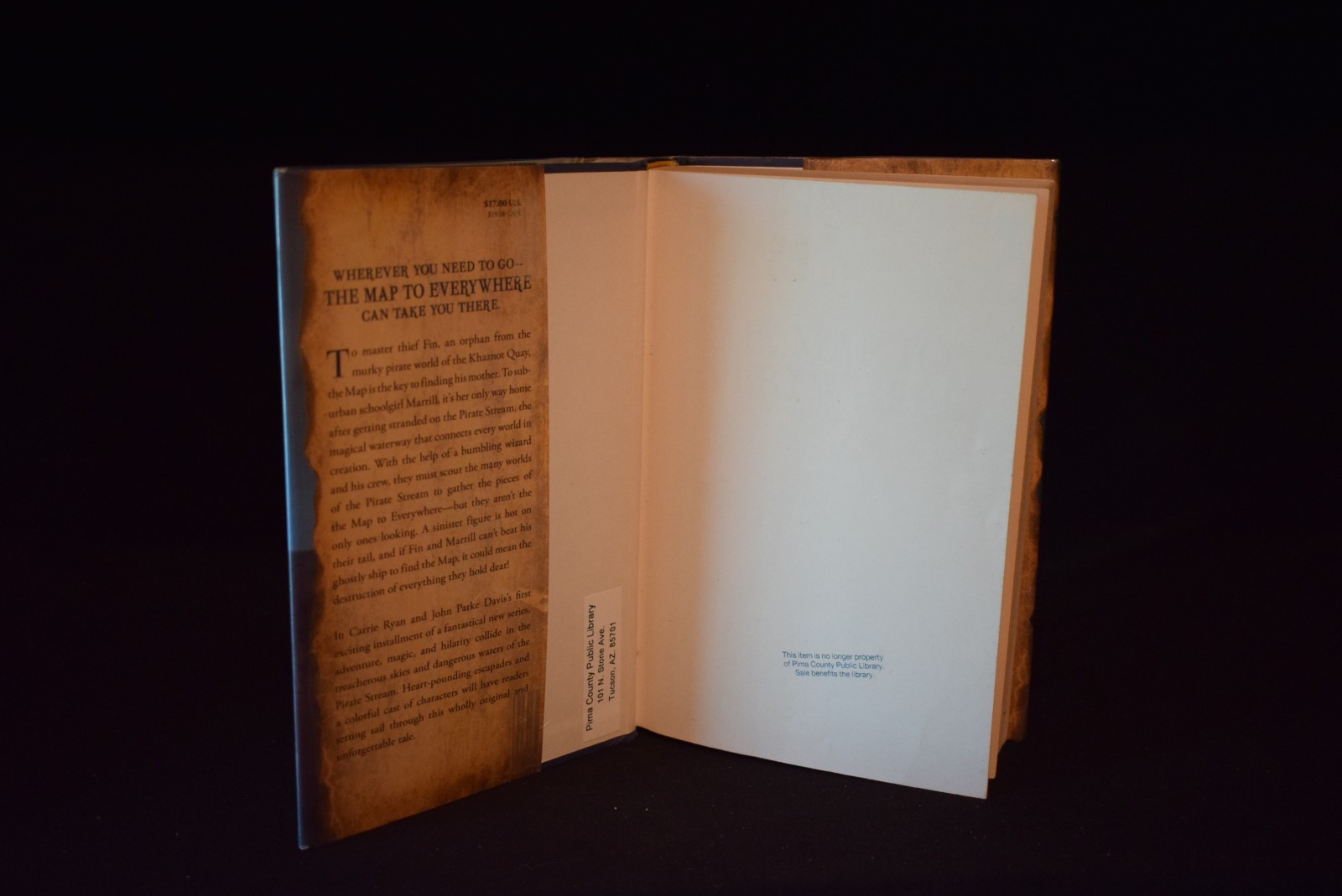 The Map to Everywhere by Carrie Ryan ~ c 2014 ~ Pages 437 ~ Hardcover~Ex Library