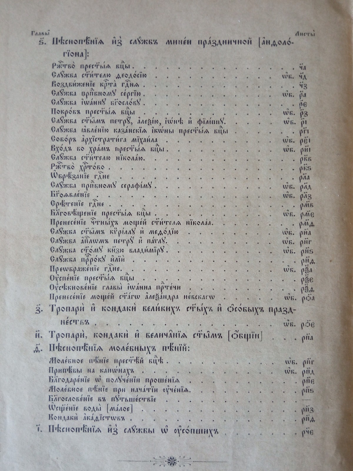 Избранные молитвы и песнопения – 1911г