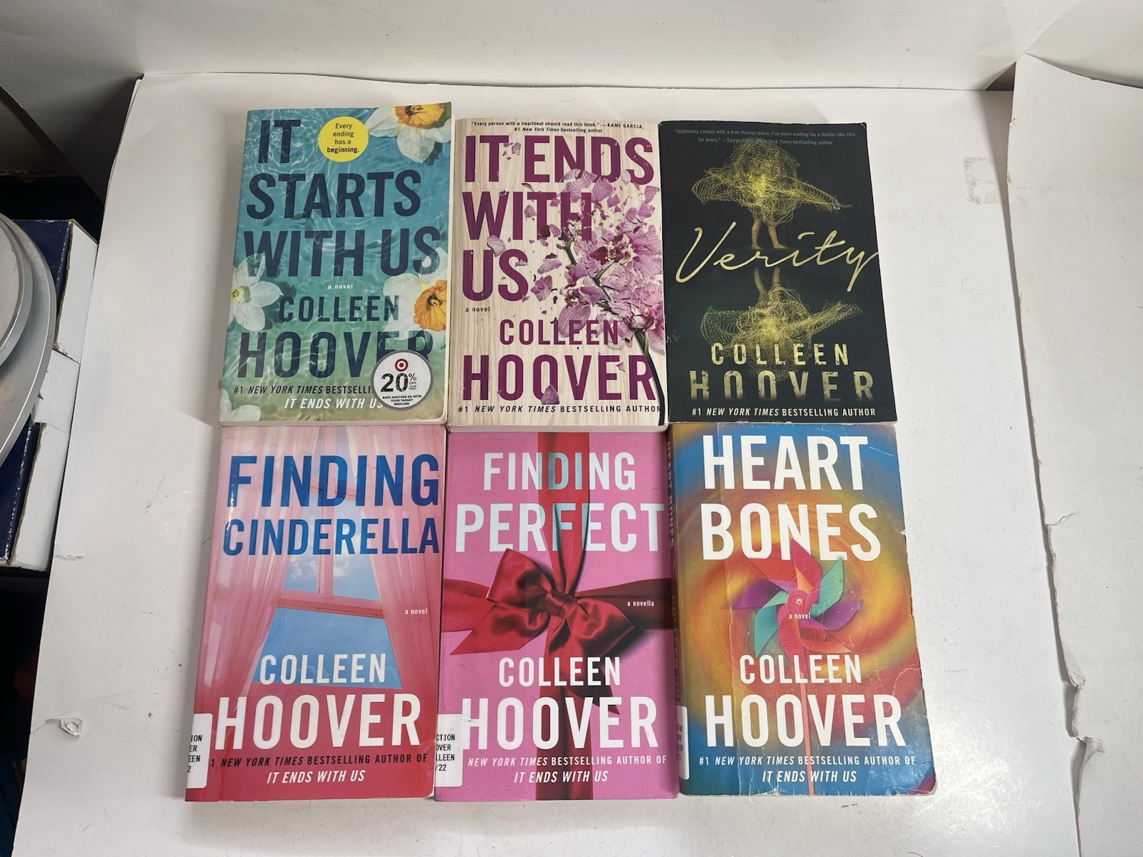Lot of 6 Colleen Hoover Softcover Romance Paperback Books Ex-Library