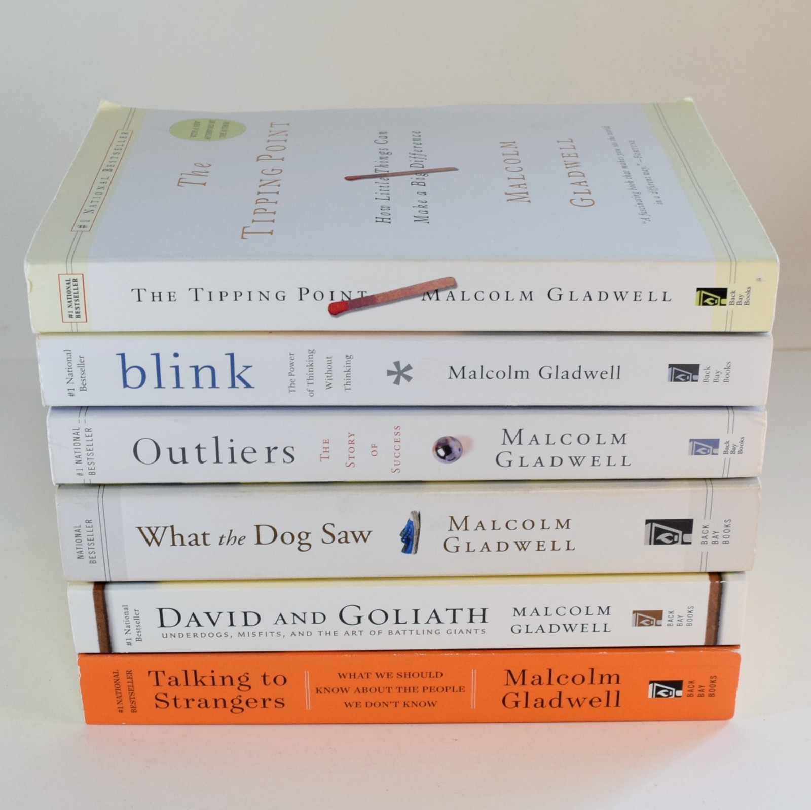 Malcolm Gladwell 6 Book PB Lot Tipping Point Outliers Blink Talking to Strangers