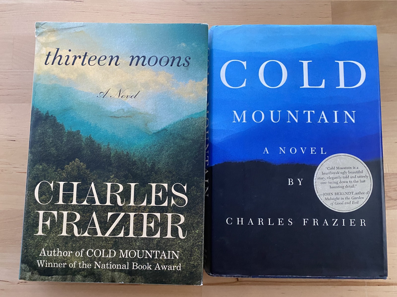 Charles Frazier 2 Hardcover Book Lot Cold Mountain & Thirteen Moons HC