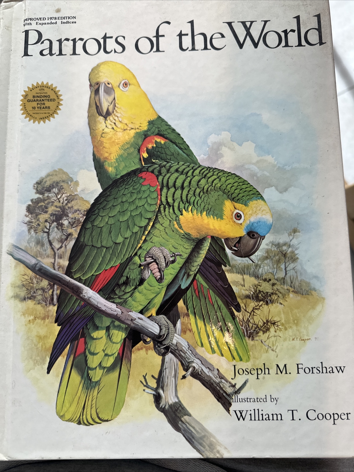 Parrots of the World 1977 Edition by Joseph M. Forshaw Hardcover Book Birds