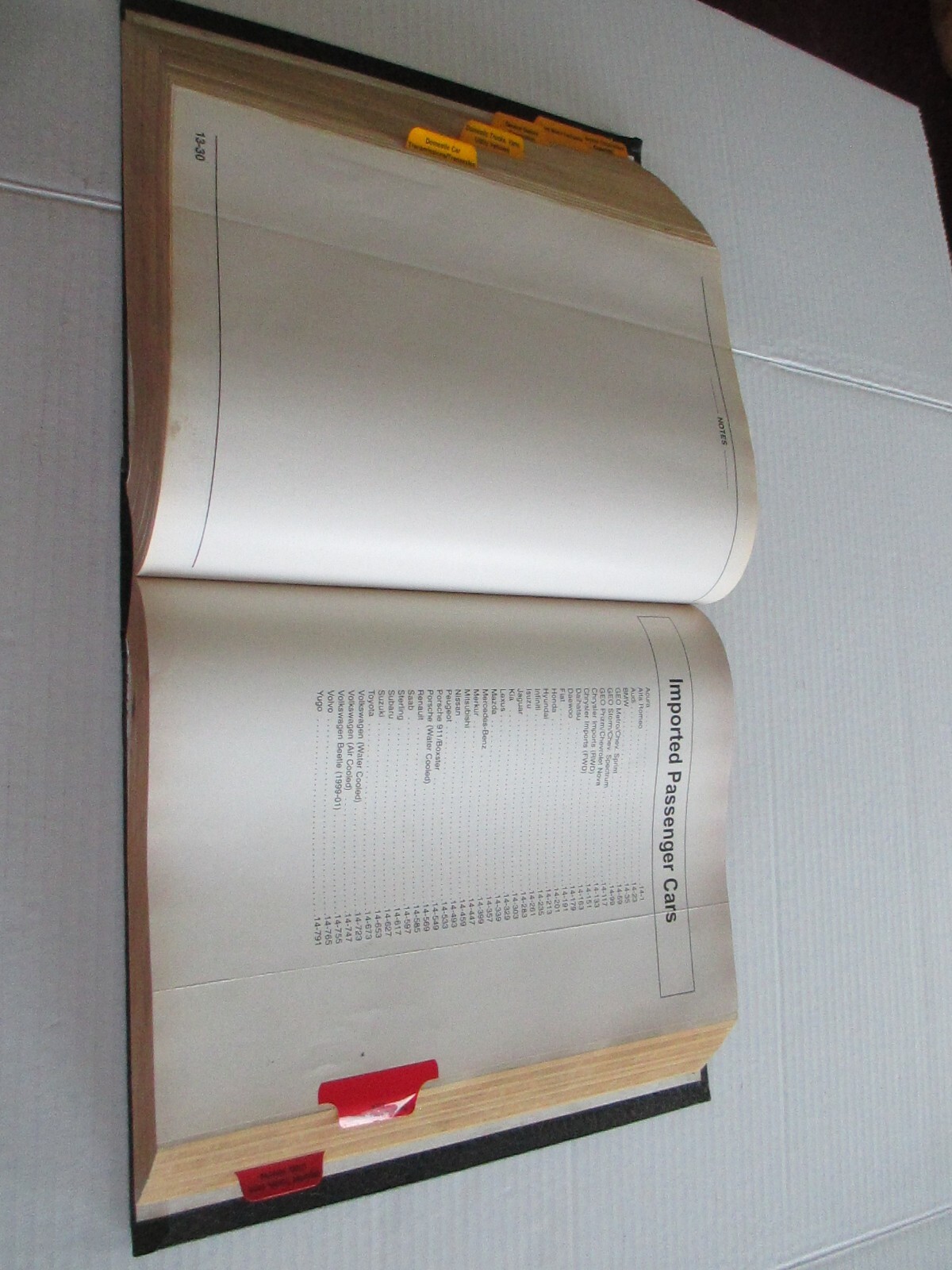 Motor Labor Guide Manual 1981-2001 Professional Service Trade Edition C74