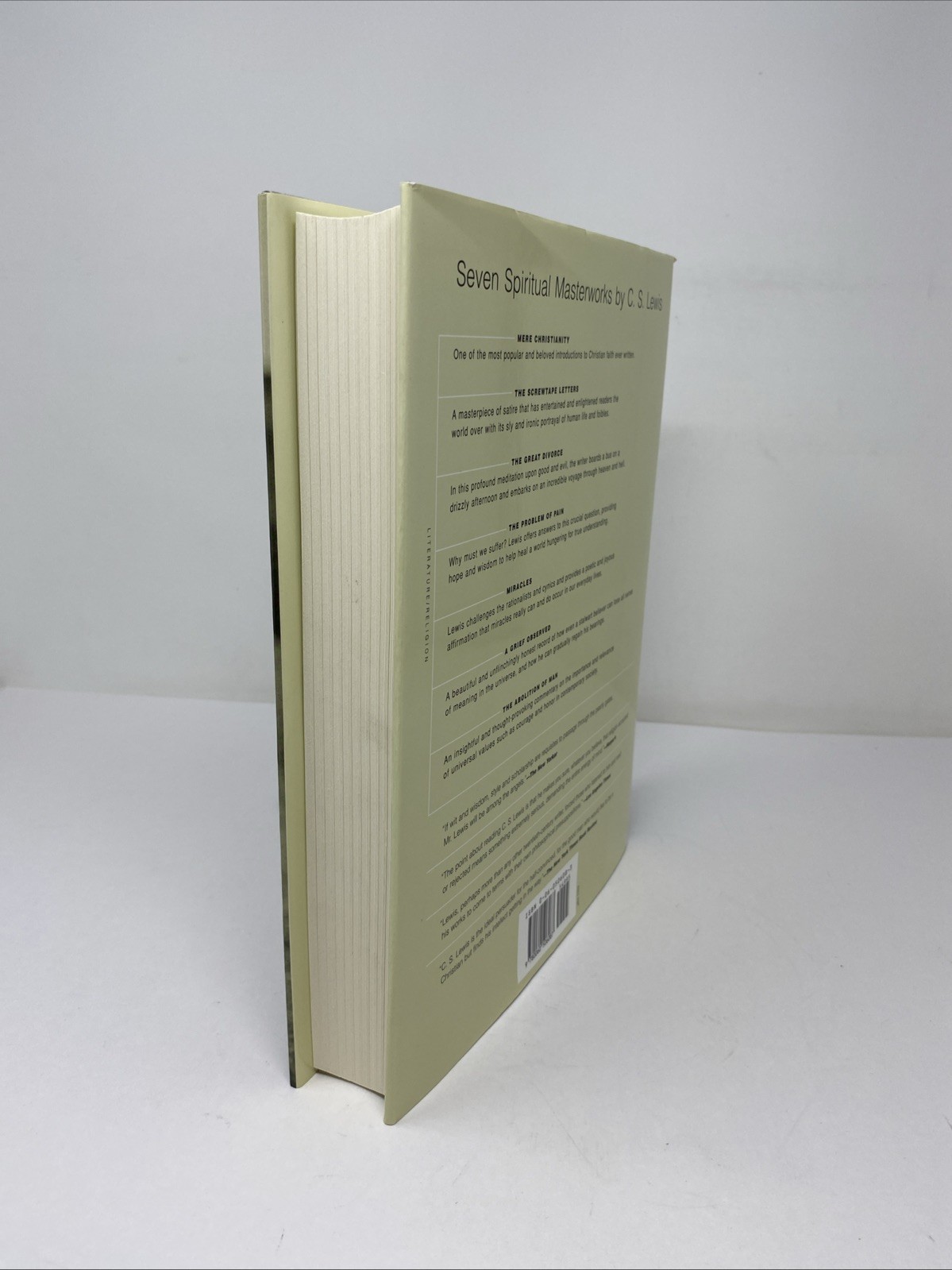Complete C. S. Lewis Signature Classics C. S. Lewis (2002 Hardcover) Clean Pages