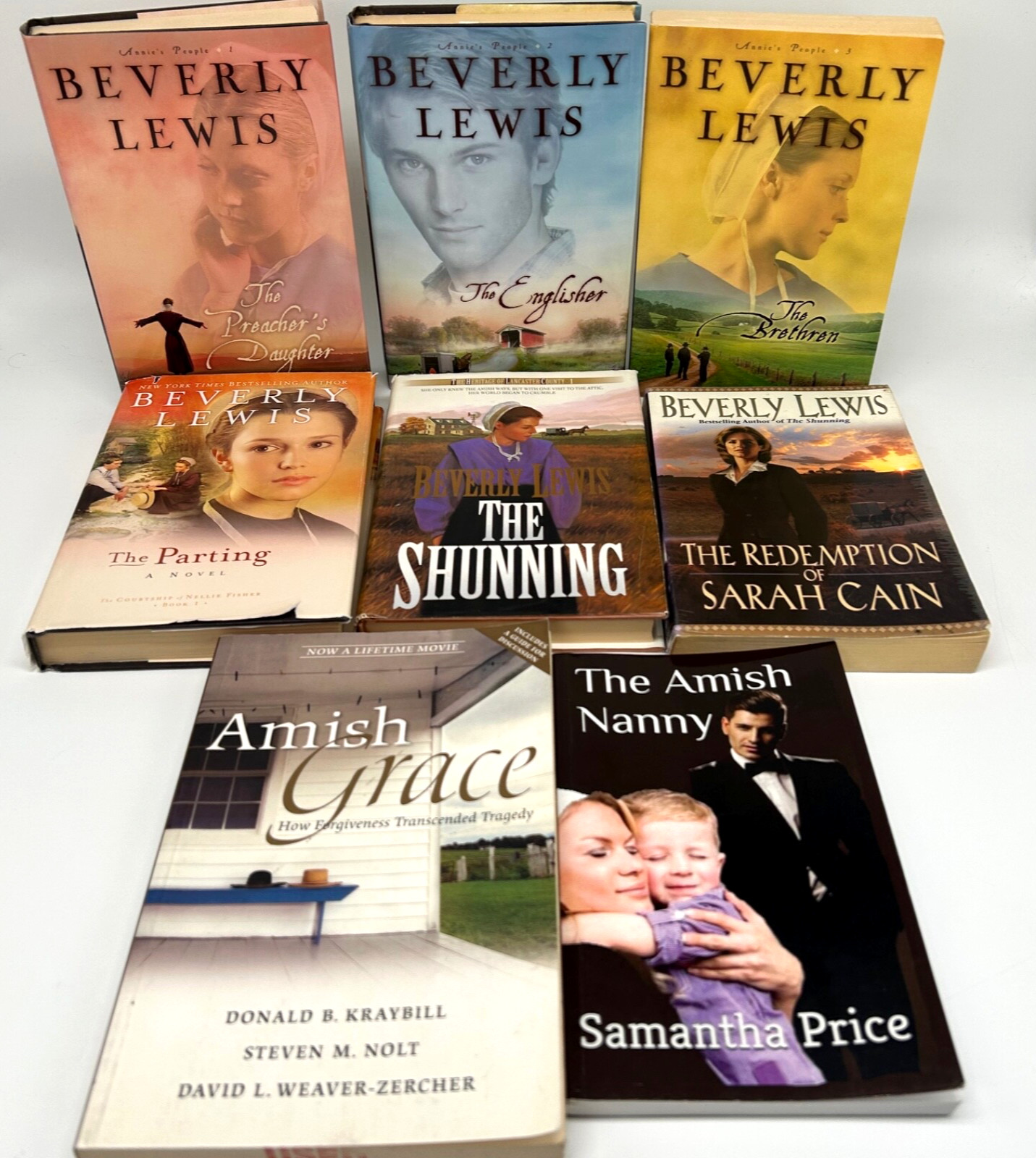 Amish Christian Novels Annie’s People Complete, Beverly Lewis, and More Lot of 8