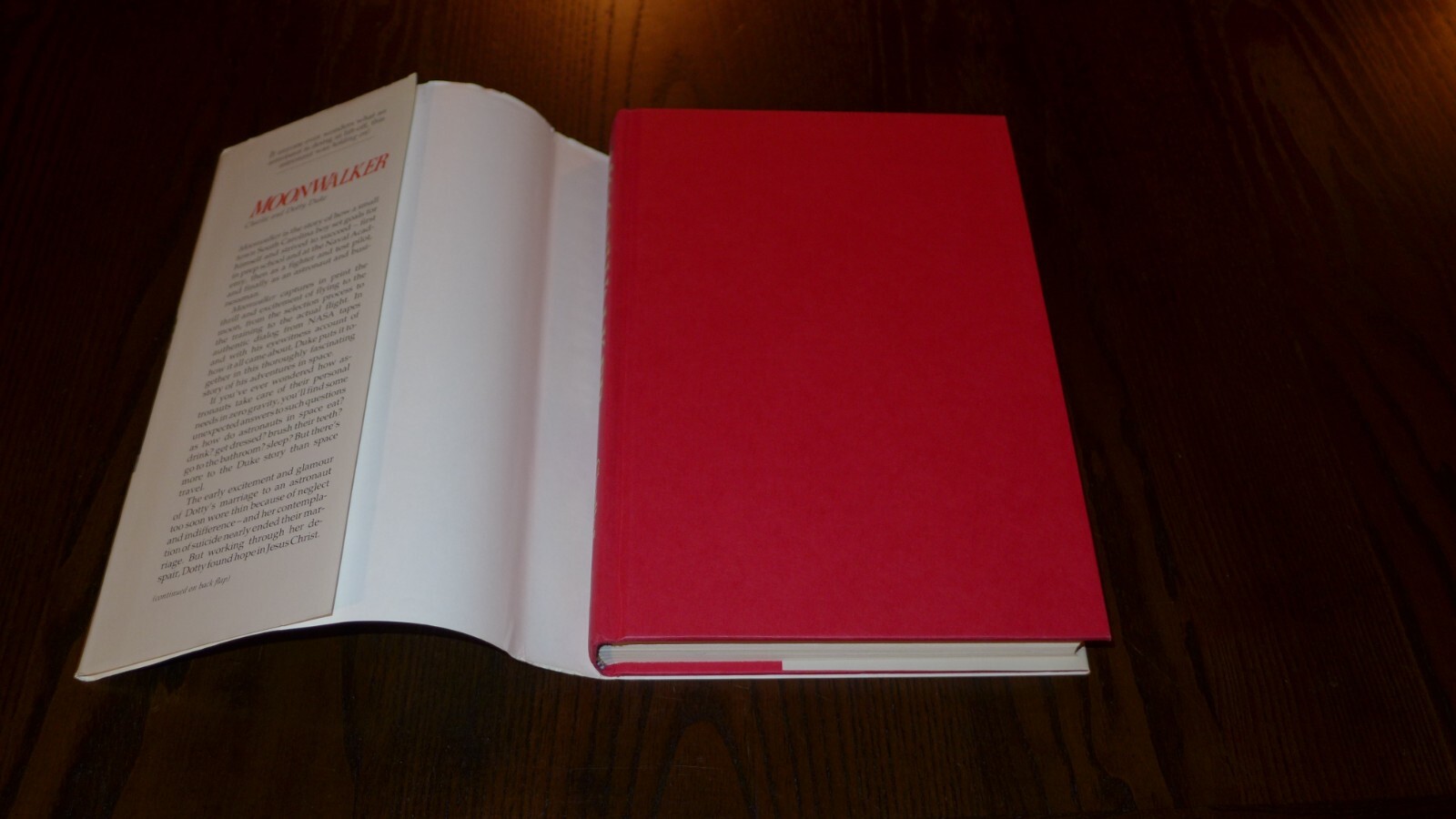Moonwalker by Charlie & Dotty Duke – Astronaut – Hardcover – Signed by Author