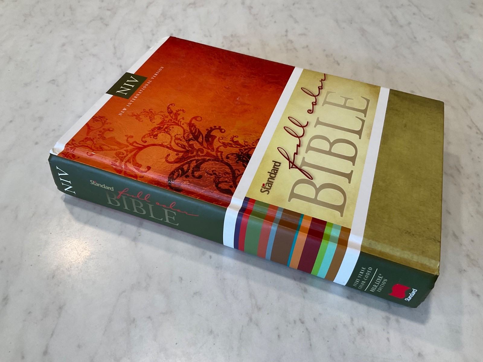 NIV Full Color Rainbow Bible 2007 Hardcover Text 1984
