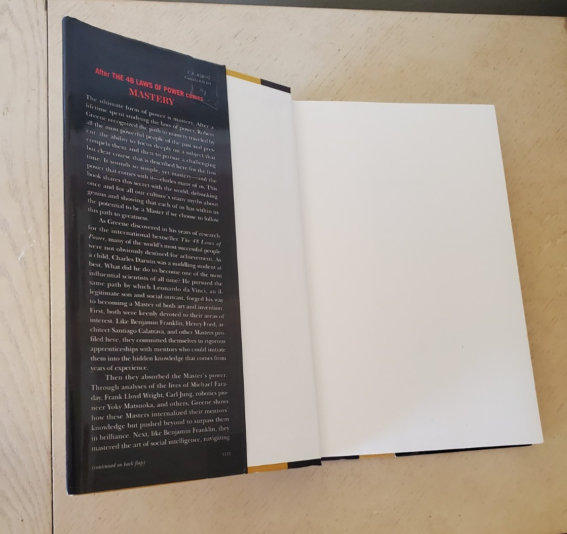 Mastery by Robert Greene 2012, Hardcover Book
