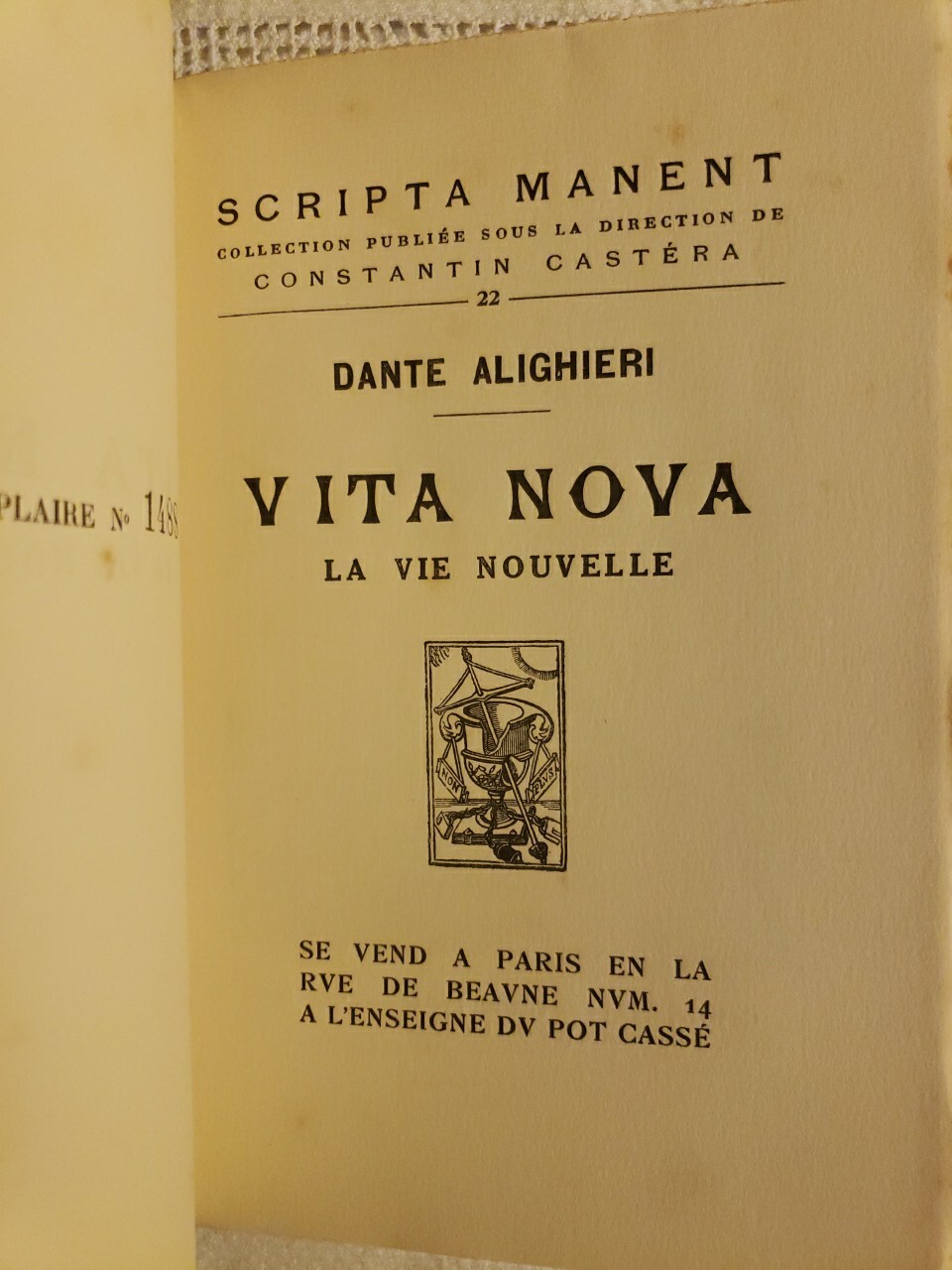 Vita Nova by Dante Alighieri French Book 1924 Deco Illustrations By GIO COLUCCI