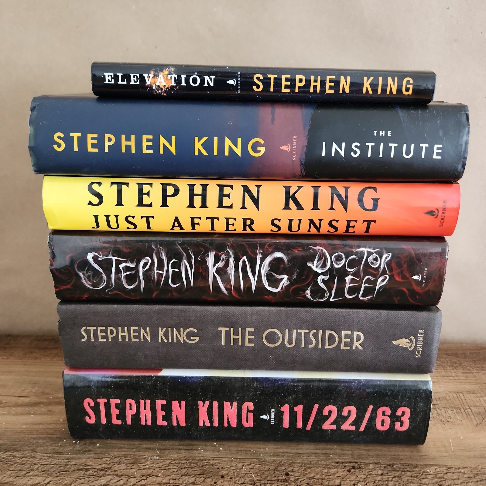 Stephen King Hardcover Lot of 6 Elevation, The Outsider, Doctor Sleep, 11/22/63