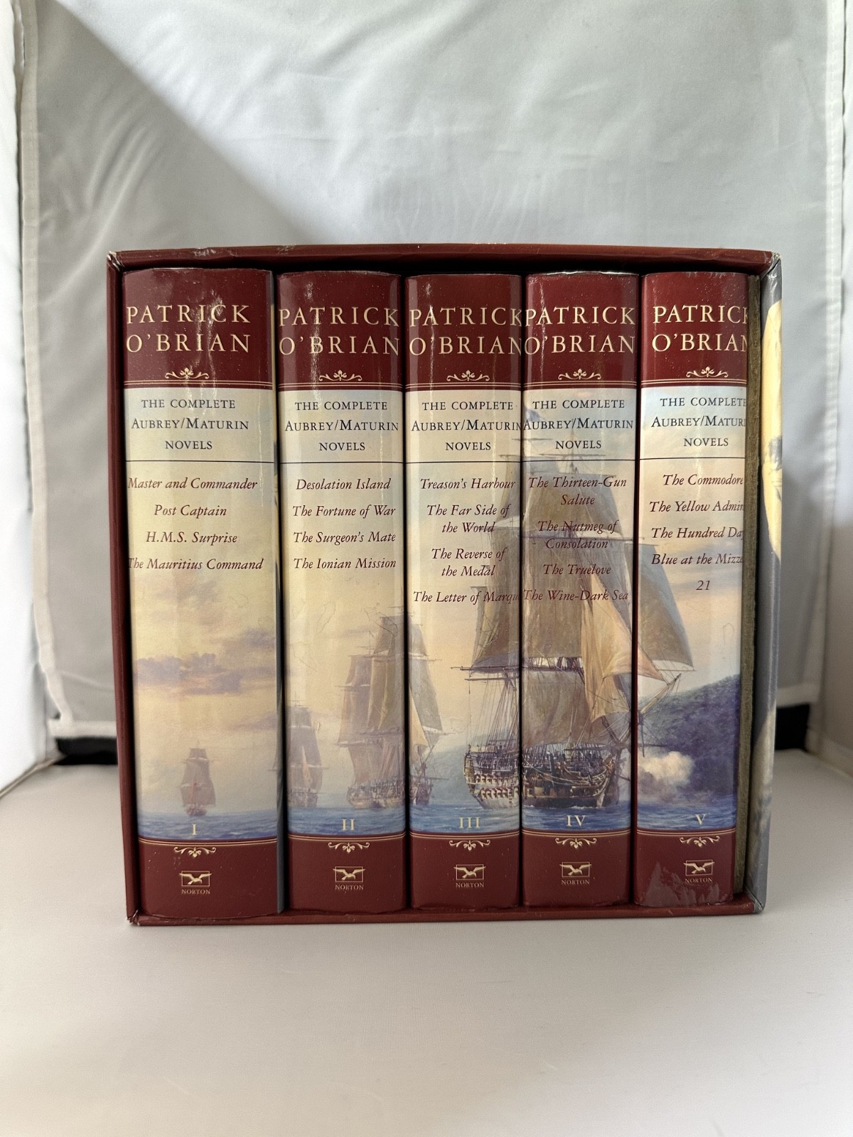 THE COMPLETE AUBREY/MATURIN NOVELS BY PATRICK O’BRIAN 5 BOXED SET