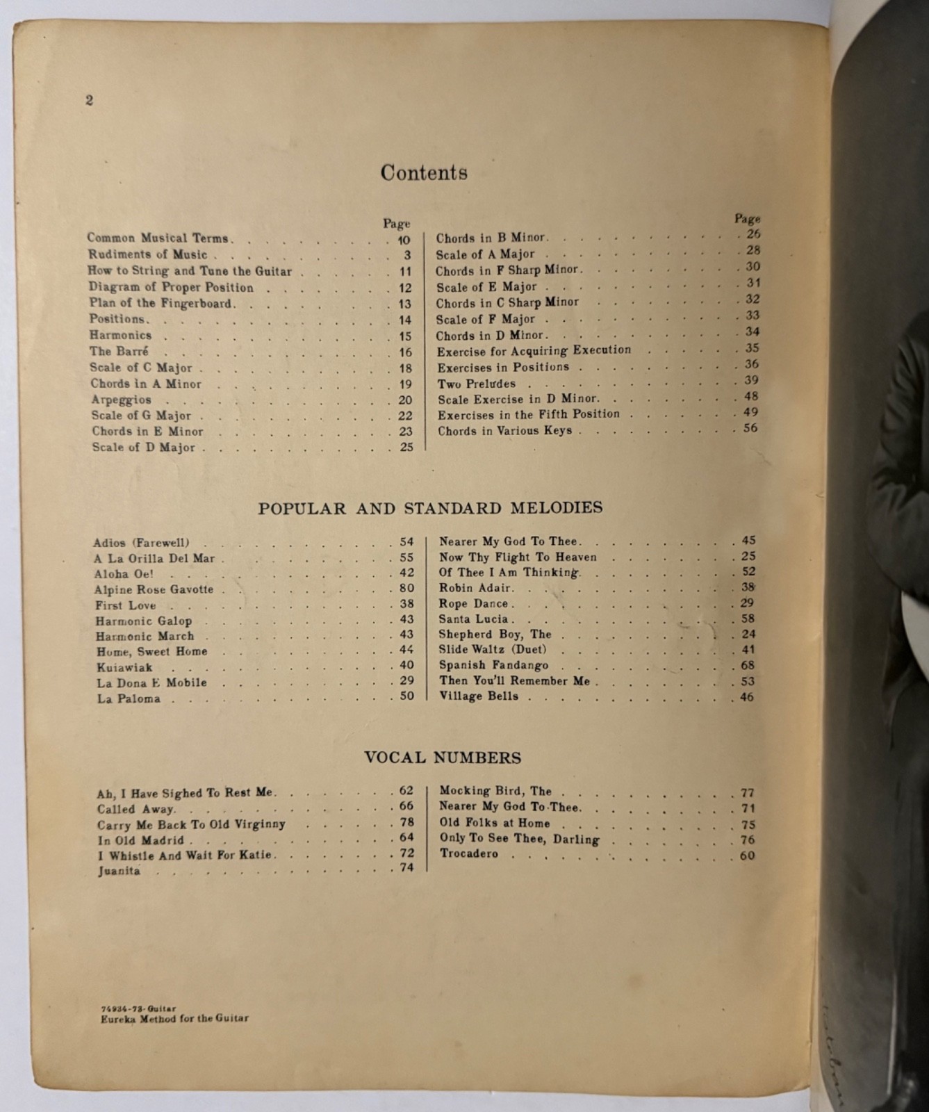 Vintage Eureka Method for the Guitar by Septimus Winner Oliver Ditson Co. 1924