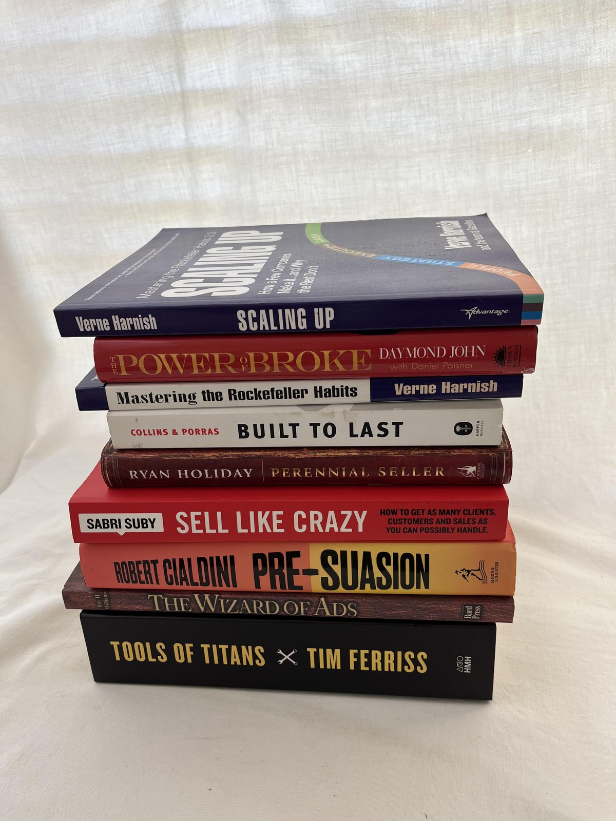 Business Entrepreneurship 9 Book Lot Scaling Up Tools Titans Cialdini Ferriss
