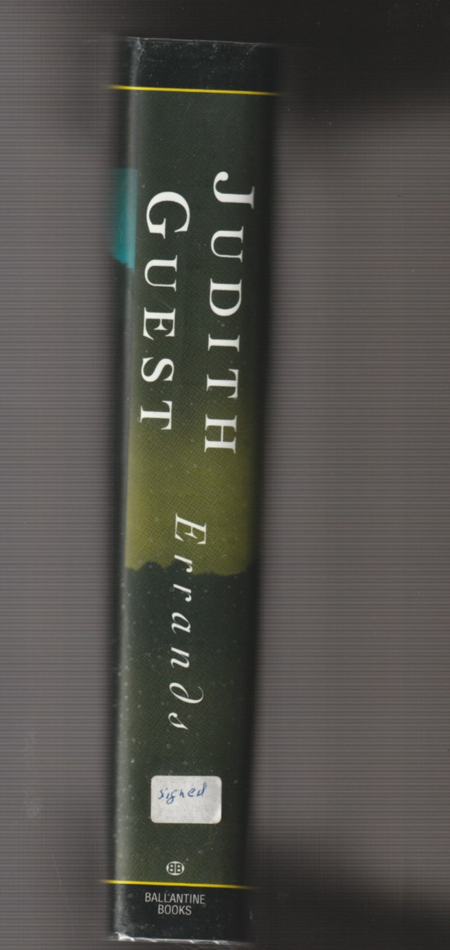 Errands, A Novel by Judith Guest Signed Michigan Sunrise Side