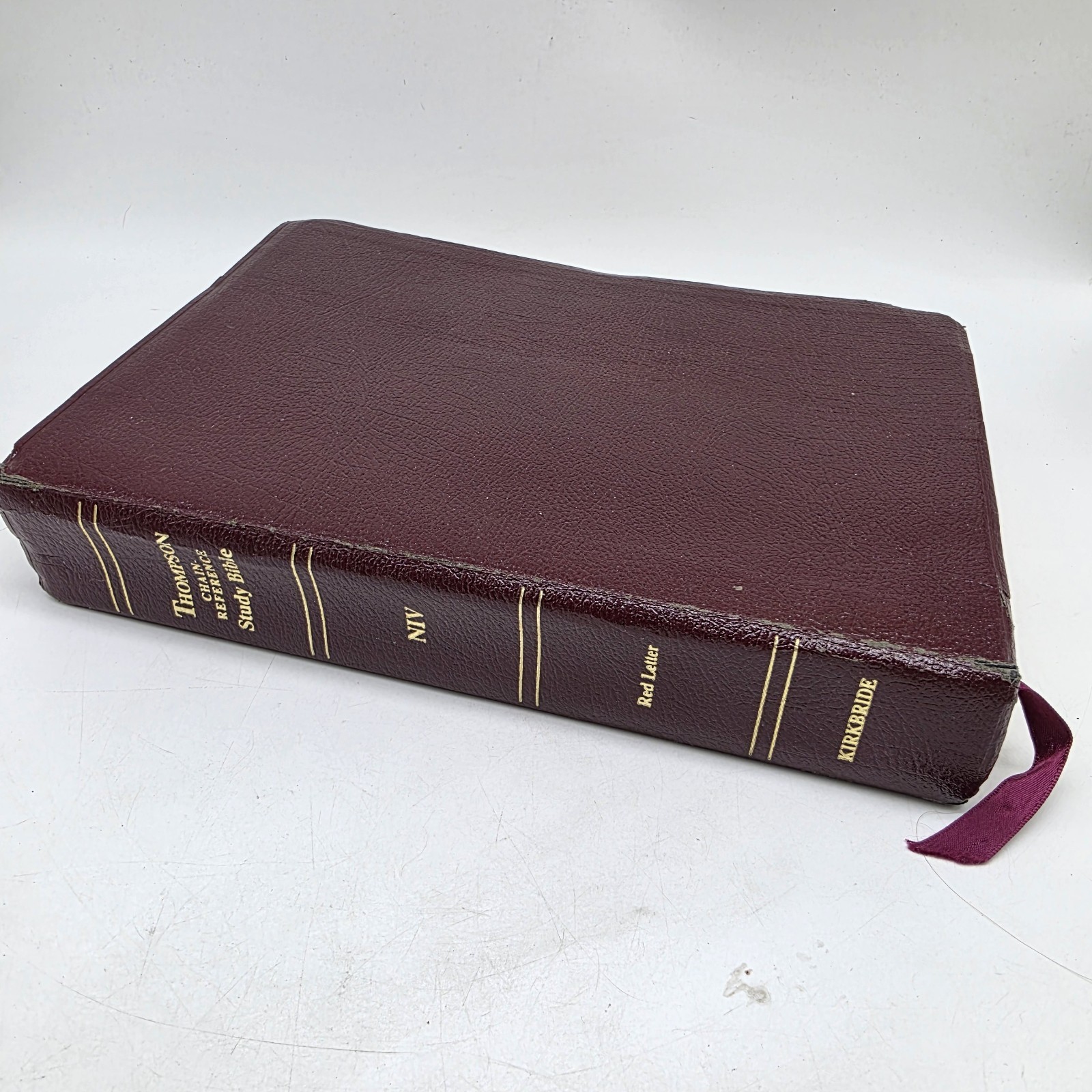 Thompson Chain Reference Study Bible NIV Red Letter Burgundy Bonded Leather