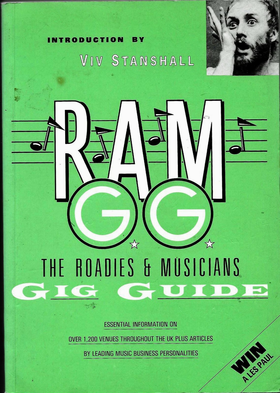 RAM GG – ROADIES & MUSICIANS GIG GUIDE – 640 PAGES – U.K. PAPERBACK – 1990